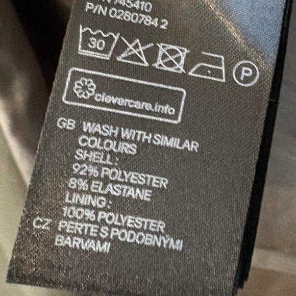 H&M Olive Green Open Front Lined Blazer Size 8 - Picture 9 of 9